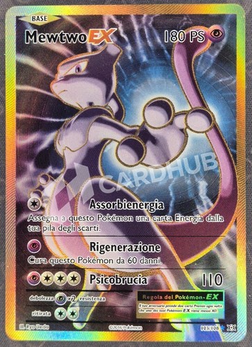 Carta pokemon mewtwo - mewtwo, ex