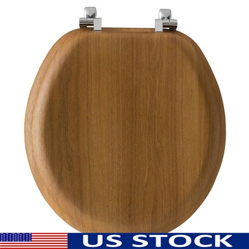 Sedile legno rotondo chiuso - wc,