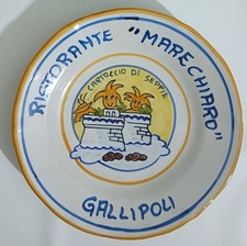 I148324 Piatto del buon ricordo - Ristorante Marechiaro - Gallipoli 1998