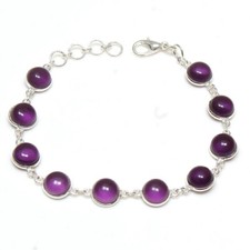 Bracciali gioielli in argento sterling 925 fatti a mano con pietre preziose a...