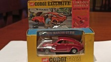 Modellino Corgi Mini Marcos rossa con scatola - ruote smontabili