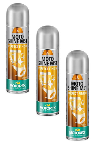 3x500ml motorex moto shine - 3x500ml, ms