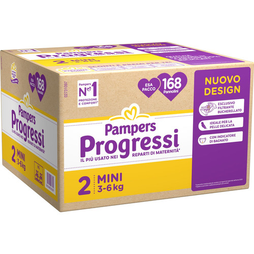 Pampers progressi esapack 168 - pampers,