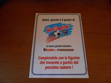 poster-KINDER e FERRERO VINCI CAMPIONE"94-completo autografi stampati-cm.27,5x41