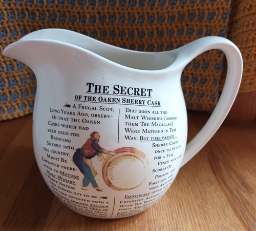 Macallan whiskey water - whiskey, pitcher