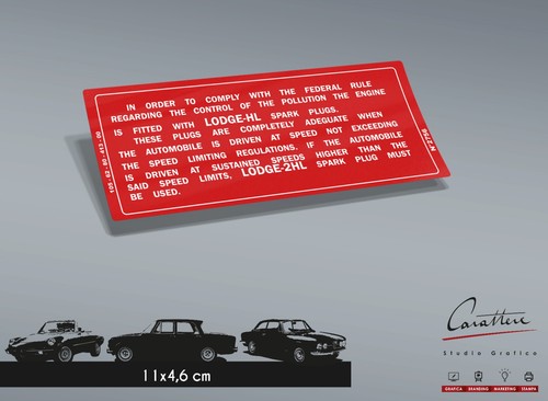 Adesivo candele alfa romeo - alfa,