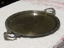 Antico vassoio in argento