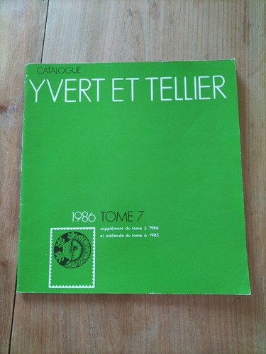 Catalogo yvert tellier 1986 - catalogo,