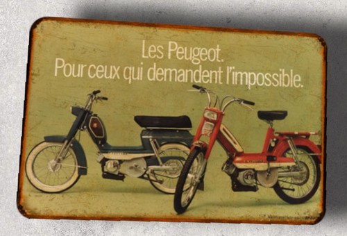 Plaque métal vintage - métal,