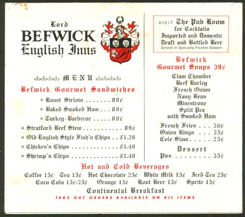Lord befwick english inns - lord,