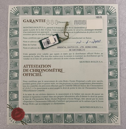 Warranty guarantee rolex - warranty,