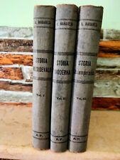 STORIA MEDIOEVALE MODERNA E CONTEMPORANEA  di Alfonso Maranesi 3 volumi - 1936