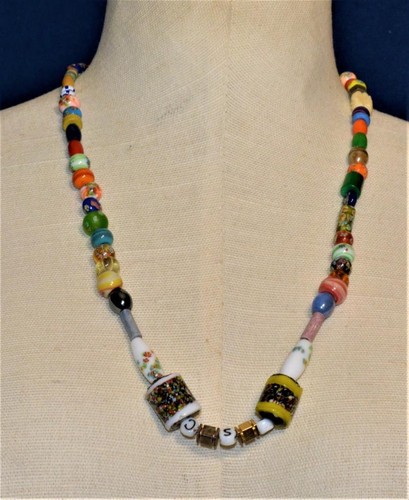 Collana vintage vetro - in,