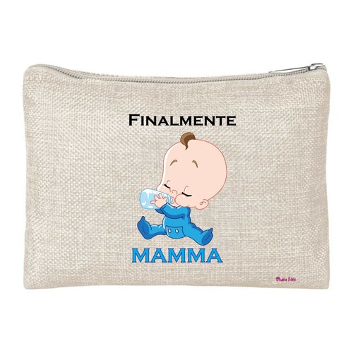 Pochette porta oggetti scritta - porta,