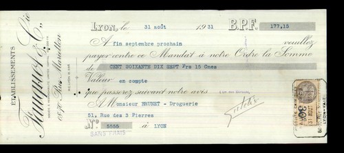 Etab fauquet cie lyon - etab, à