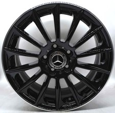 4 cerchi lega mercedes benz r19 nero bordo diamantato lt005759