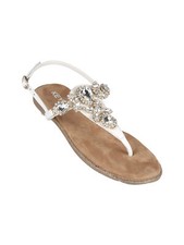 Keys Sandali in pelle con pietre donna