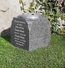 Vaso commemorativo granito personalizzato vaso tomba porta fiori cimitero vaso tomba