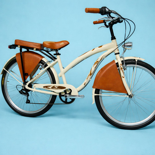 Bici cruiser uomo beige - cruiser,