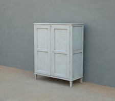 Mobiletto credenza dispensa stipetto due ante laccato Shabby Chic, L 100 cm!