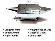 STRUMENTO PER FARE GIOIELLI MINIATURA CORNO INCUDINE METALLO MINI INCUDINE 483GM PER ORAFO