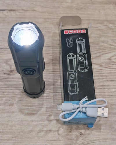 Torcia led ricaricabile usb - led,