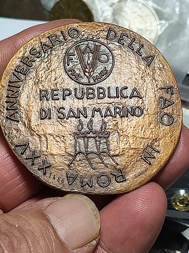 Medaglia bronzo san - san, marino