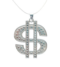 Collana Dollaro Trap Travestimento Rapper Trapper Rap Hip Hop Laccio L.2280