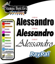2  NOMI PERSONALIZZATI x