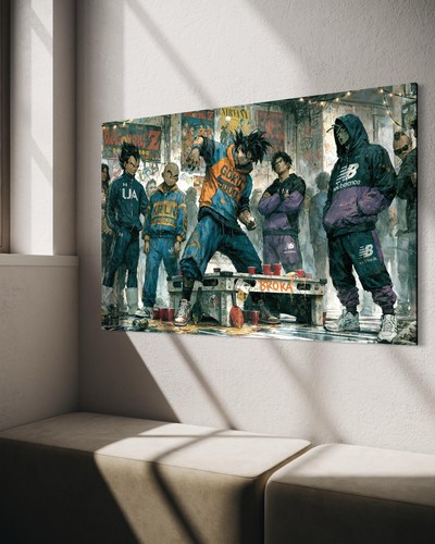 Quadro tela dragon ball son - dragon,