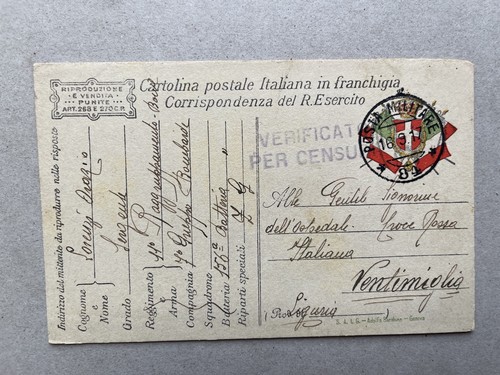 Franchigia posta militare - o.),