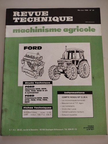Revue technique tracteur ford - revue,