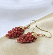 Orecchini corallo rosso - corallo,