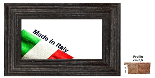 Cornice legno nera shabby - cornice,