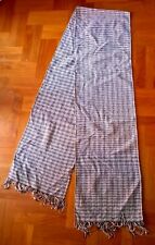 RUNNER STRISCIA DA TAVOLO TESSUTA A MANO BIANCO/NERO