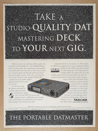 Tascam dat registratore - da-p1,