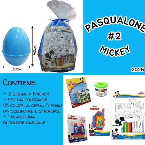 Uovo pasqua topolino 30x40 - uovo,