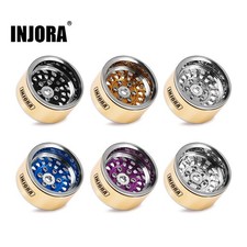 INJORA ModuWheel 1.0" Beadlock Ruote CNC -4,4mm Offset per 1/18 1/24 RC Crawler