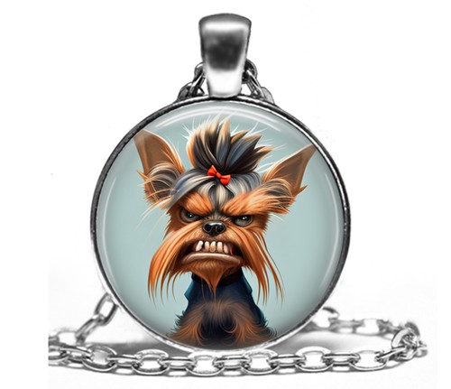 Collana con ciondolo yorkie - con,