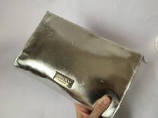 Jimmy Choo Trousse Argento, Chiusura Con Zip