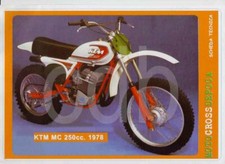 DEPLIANT-BROCHURE -PROSPEKT- MOTO KTM  MC 250 1978-MX VINTAGE MOTOCROSS EPOCA