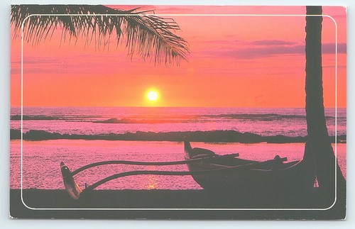 Cartolina hawaiian sunset - cartolina,