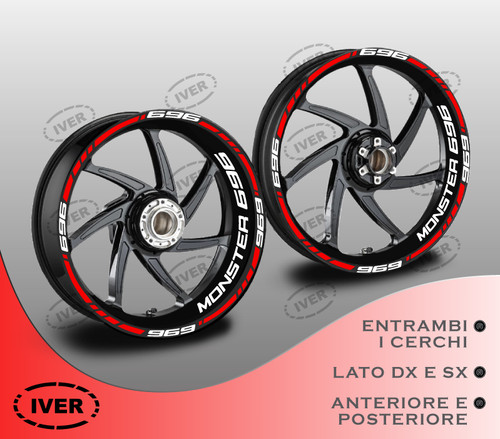 Adesivi cerchi moto ducati