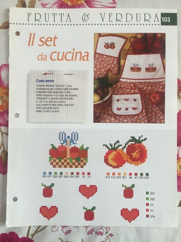 Schema punto croce ricamo - punto,