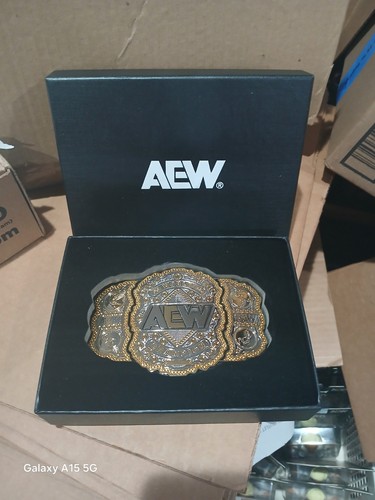 Fibbia cintura aew world - aew,
