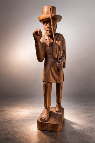 Scultura legno intagliato - scultura,