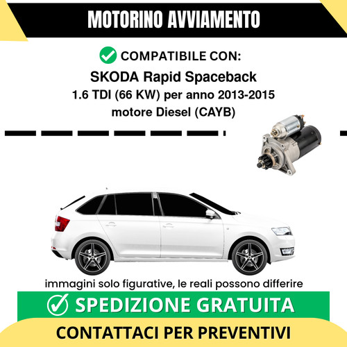 Motorino avviamento skoda - avviamento,