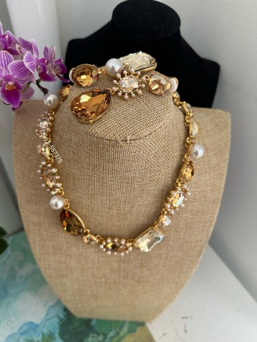 Set orecchini collana - , pietre