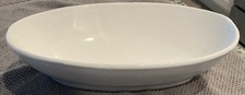 White Ceramic  Oval Serving
