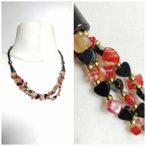 Collana multifilo perline
